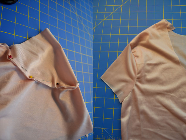 Sew Lining Cap Sleeve