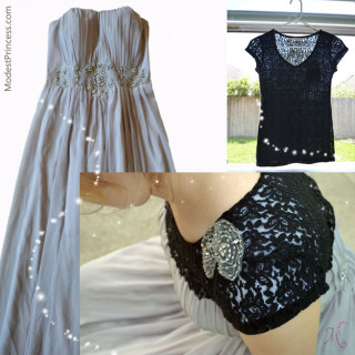 Lace Overlay Prom Dress Transformation